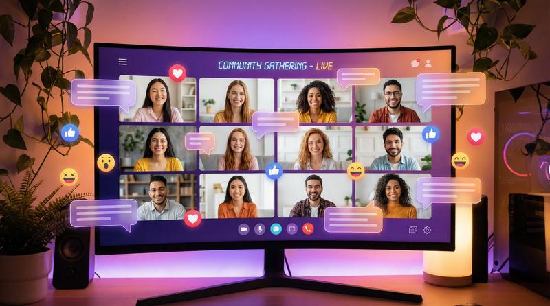 强上视频社区互动场景